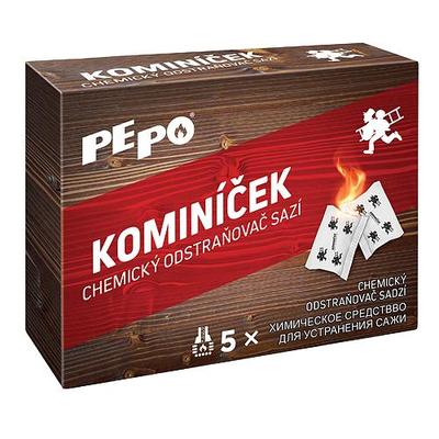 Kéménytisztító PE-PO® 5 db, koromeltávolító kéményhez, kandallóhoz, kályhához, sütőhöz, kéményhez