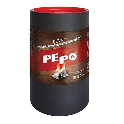 Gyújtó PE-PO®, szilárd, 60 db, kocka, gyújtó grillekhez, tűzhelyekhez, kandallókhoz, sütőkhöz