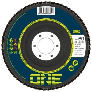 Kotuc Tyrolit ONE 125x22,23mm, ZA 120 Q-B, ocel/nerez, lamelovy, vypukly