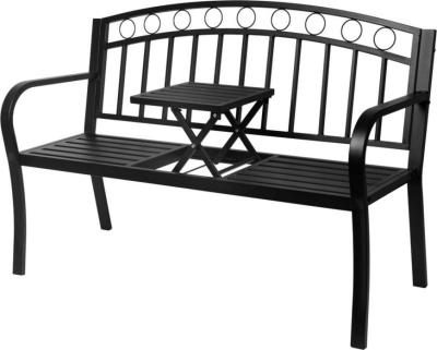 PEGI fém kerti pad asztalkával, II. osztályú, 127x53x84 cm