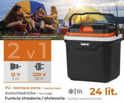 Autóhűtő Strend Pro, 2v1, 24 lit, 230V/12V, PUR izoláció 2.OSZTÁLY