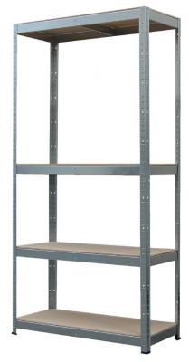 Racks, fémállvány, MDF, 4 polc, 70 x 30 x 150 cm, max. 150 kg/polc