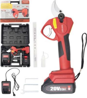 2.TRIEDA Nožnice Worcraft CSC-S20LiBP ShareSYS, 20V Li-Ion, záhradné, akumulátorové, na konáre, cut.30 mm, 1x 2.0 Ah akumulátor, 1x nabíjačka