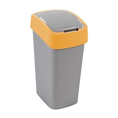 Curver® FLIP BIN 10 l, ezüstszürke/sárga szemetes kuka