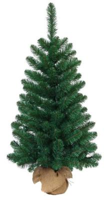 2.TRIEDA Stromček MagicHome Vianoce Rudolf, jedľa v jute, 90 cm