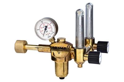 Szelep Messer 717.07429, G1/4", DN6, 30l/perc, Nitrogén, Ar/CO2, bemenő 300bar, 2x átfolyásmérő