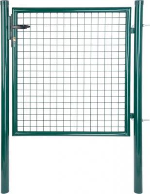 2.TRIEDA Brána Strend Pro METALTEC ECO 2, 1000/1200/50x50 mm, okrúhly rám, zelená, jednokrídlová, záhradná, ZN+PVC, RAL6005