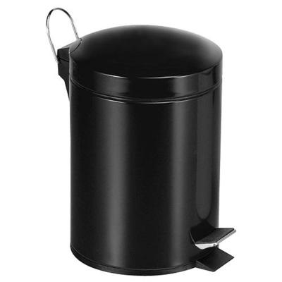 Easyhome PD-19 05 szemeteskosár, fekete, pedállal