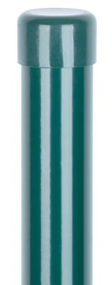 2.TRIEDA Stĺpik Strend Pro METALTEC, 48/1500/1,25 mm, zelený, okrúhly, čiapočka, Zn+PVC, RAL6005