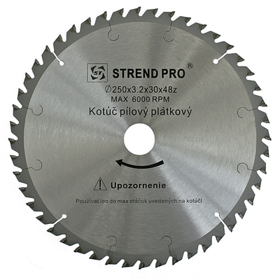 Körfűrészlap fához Strend Pro SuperSaw NWP 350 x 3,6 x 30 54T, SK lapokkal