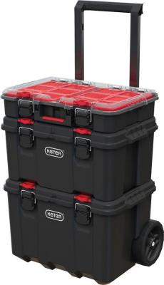 Sada boxov Keter® 250927 Stack´n´roll mobilný systém, 525x411x694 mm, na náradie