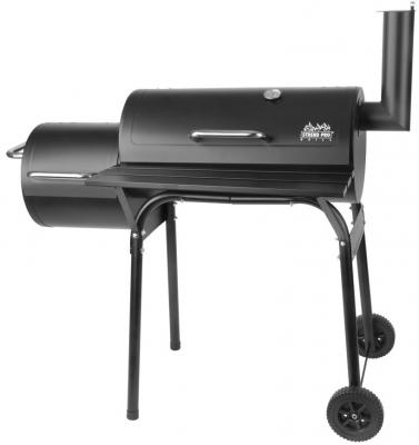 Strend Pro Porter, BBQ, faszén grill, 2 az 1-ben - grillezés és füstölés, 110 x 65 x 115 cm