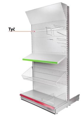 2.OSZTÁLY Rúd Racks H20 1250x20x40x1,5 mm, nehéz szerszámokhoz *L*