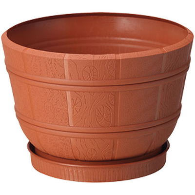 Virágcserép Flora 17, téglaszínű