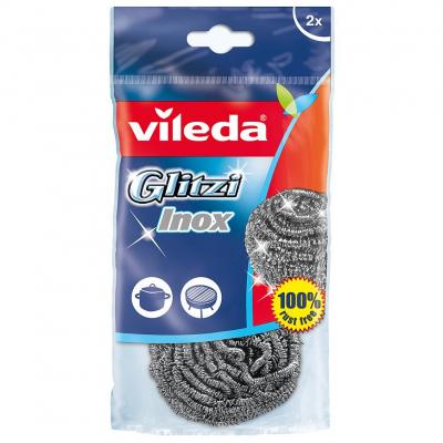 Dróthuzal Vileda, INOX, csom. 2 db