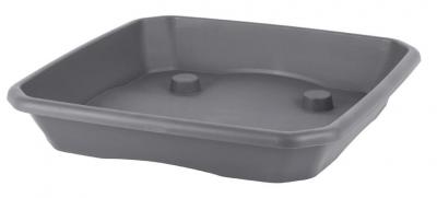 Alátét virágcserep alá Strend Pro ECONOMY SQ4, 44 cm, antracit