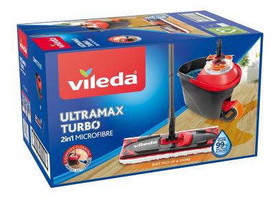 Takarító készlet Vileda Ultramax TURBO Microfibre, 2 az 1-ben felmosó + vödör