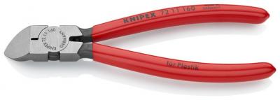 Klieste KNIPEX 72 11 160, 160 mm, stipacie, bocne 45st., na umel. hmotu