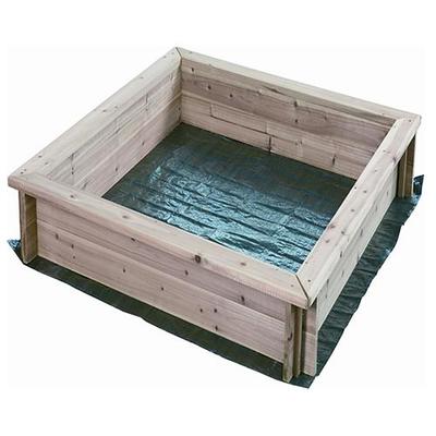 LEQ SANBOX homokozó, gyerek, fa, ponyva 95x95x15cm