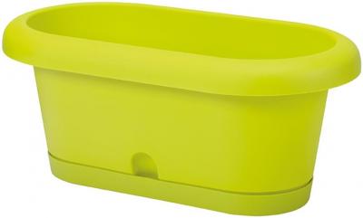 Virágcserép Lotos 40 cm, pisztácia színű, alátét
