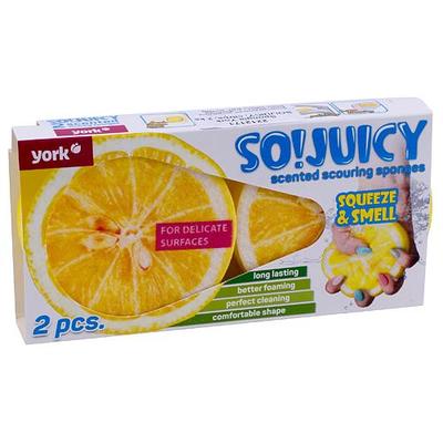 Mosogatószivacs York SO!JUICY CITRUS, 2 db