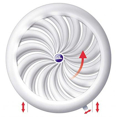 Szellőzőrács Awenta T88 100-150/180 mm, fehér, hálóval