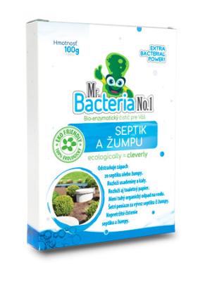 Mr.Bacteria No.1 aktivátor, szeptikus tartályokhoz és emésztőgödrökhöz, 100 g