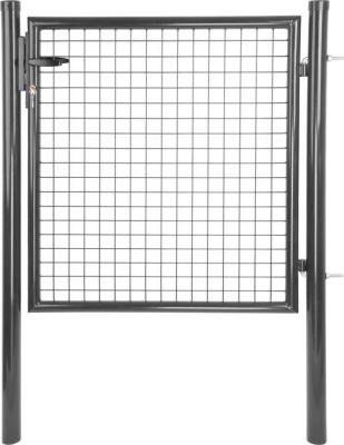 2.TRIEDA Brána Strend Pro METALTEC ECO 2, 1000/2000/50x50 mm, okrúhly rám, antracit, jednokrídlová, záhradná, ZN+PVC, RAL7016