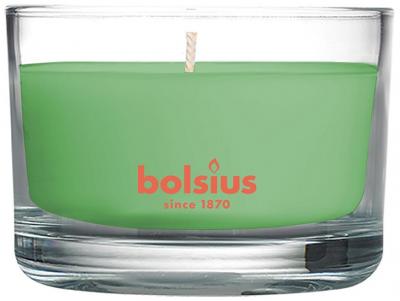 Gyertya bolsius Jar True Scents 50/80 mm, zöld tea