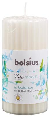 Gyertya bolsius Pillar True Moods 120/60 mm, New energy (grapefruit és gyömbér)