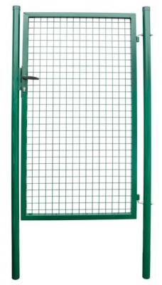 2.TRIEDA Brána Strend Pro METALTEC ECO, 1000/2000/50x50 mm, zelená, jednokrídlová, záhradná, ZN+PVC, RAL6005