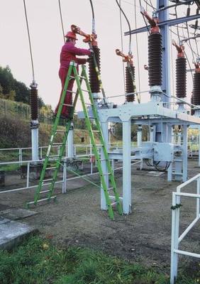 Létra ALVE 5530, 2x10, laminált, univerzális, 5,45 m