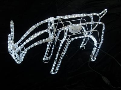 MagicHome karácsonyi dekoráció, Rénszarvas, 216 LED hideg fehér, lekonyuló fordítható fejjel, 230 V,