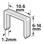 STREND PRO Premium klipek J912, 12 mm, 1,2 x 10,6 mm, PAL. 1000 db