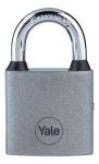 Zár Yale Y111S/50/125/1, lakat, vas, ezüst, 50 mm, 3 kulcs