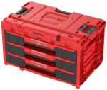 Box QBRICK® System ONE Workshop Red - Cart, 3x Toolbox, 4 részes szerszámosláda készlet