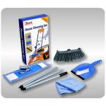 Takarítókészlet
1x mop
1x seprű (partvis)
1x kéziseprű
1x PVC kislapát + törlőkendő