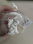 2.TRIEDA Dekorácia MagicHome, závesný anjel, polyresin, Sellbox 12 ks (mix. 2 vzorov), 10 cm