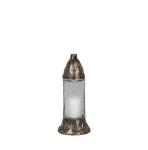Mécses Grave, piros/fehér üveg, 28 óra, 80 g, 25 cm, sírra
