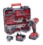 Csavarhúzó Worcraft CD-S20LiWT ShareSYS, 20V Li-ion, 2x 2.0 Ah akkumulátor + töltő, fém tokmány, kof