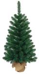 2.TRIEDA Stromček MagicHome Vianoce Rudolf, jedľa v jute, 90 cm