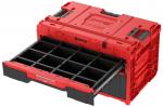 Box QBRICK® System ONE Workshop Red - Cart, 3x Toolbox, 4 részes szerszámosláda készlet