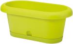 Virágcserép Lotos 30 cm, pisztácia színű, alátét
