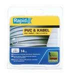 Ragasztórúd RAPID, 12x94 mm, PVC és kábelek, 14 db, olvadó, ragasztó, töltelék olvasztópisztolyhoz