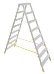 Létra ALVE EUROSTYL HOBBY 1928, 8 fokos állólétra, 178 cm, teherbírás 150 kg, kétoldalas, fogantyú n
