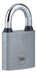 Zár Yale Y111S/50/125/1, lakat, vas, ezüst, 50 mm, 3 kulcs