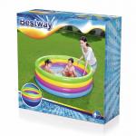 Bestway® 51117, Rainbow, felfújható szivárványszínű gyermekmedence, 1,57 x 0,46 m