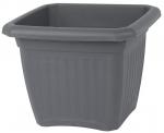 Virágcserép Strend Pro ECONOMY SQ2, 30cm, 10,5 lit, alátét nélkül, antracit