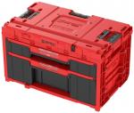 Box QBRICK® System ONE Workshop Red - Cart, 3x Toolbox, 4 részes szerszámosláda készlet