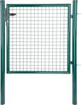 2.TRIEDA Brána Strend Pro METALTEC ECO 2, 1000/2000/50x50 mm, okrúhly rám, zelená, jednokrídlová, záhradná, ZN+PVC, RAL6005